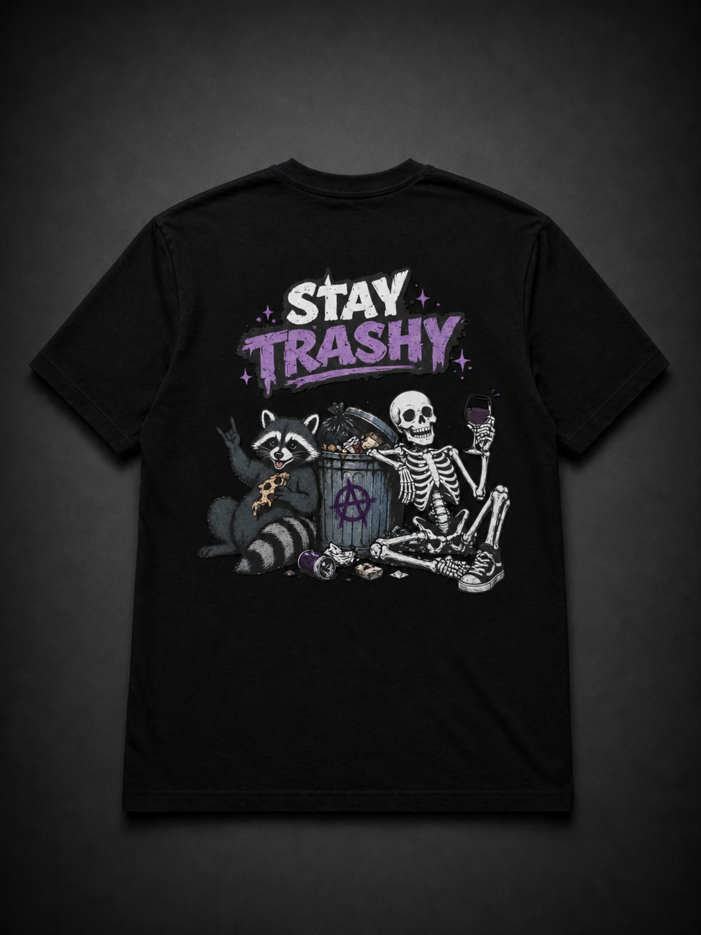 Stay Trashy Skeleton T-Shirt – Unisex Streetwear Graphic Tee